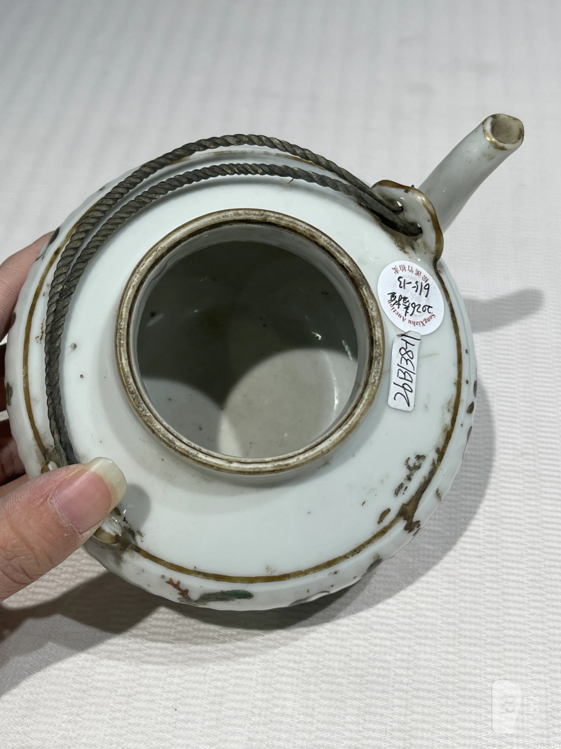 清代 粉彩茶壶一组十五件 - 图28